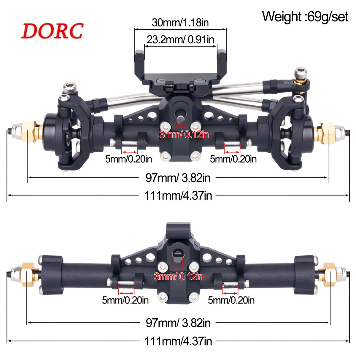 1Set Plastic Axles w/ Servo Mo - đánh giá và giá Hobby Zone Rc