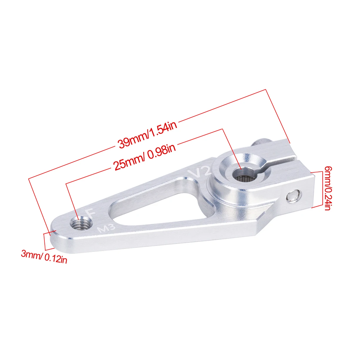 39mm M3 7075 Aluminum 25T Serv - đánh giá và giá Hobby Zone Rc