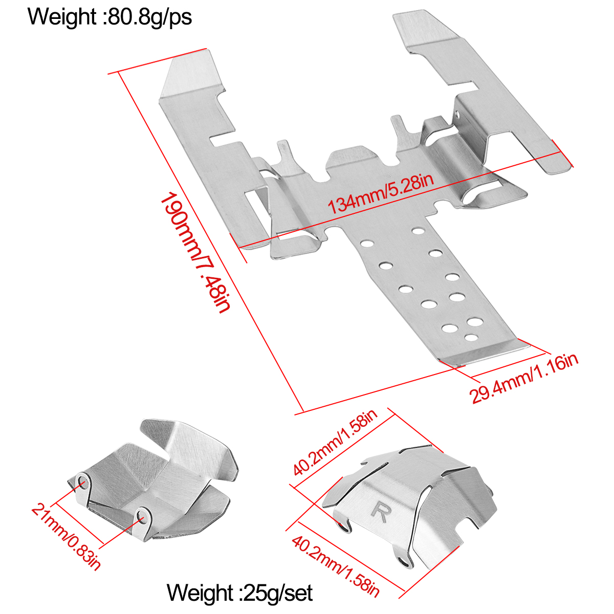 Stainless Steel Skid Plate Cha - đánh giá và giá Hobby Zone Rc